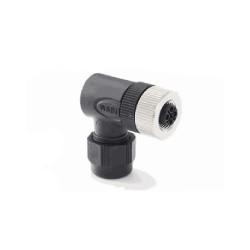 Connecteur femelle M12, 3 pol., S Encoding IP67, 3.6A, non-blindé